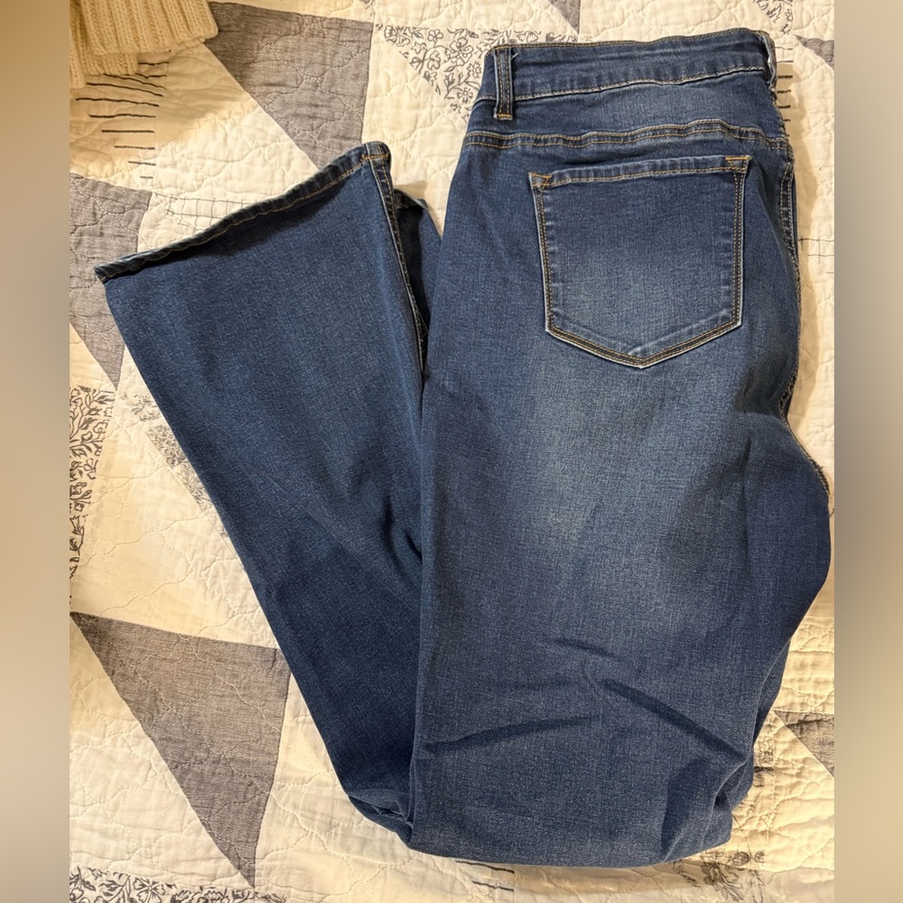 Classic Blue Women's Wide Leg Jeans